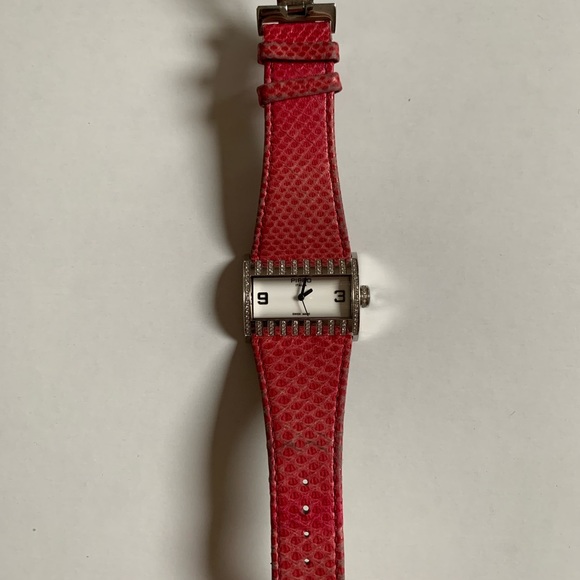 Pippo Perez Diamond watch pink leather women’s
